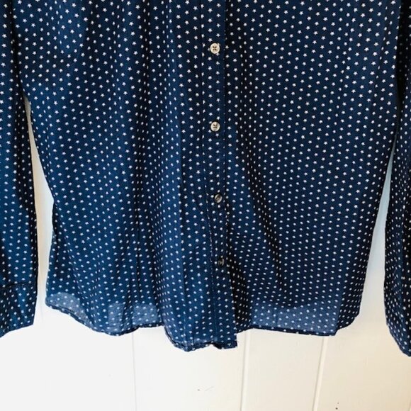 GH Bass & Company Womens Shirt Star Print Button Up X-Large - Picture 7 of 8